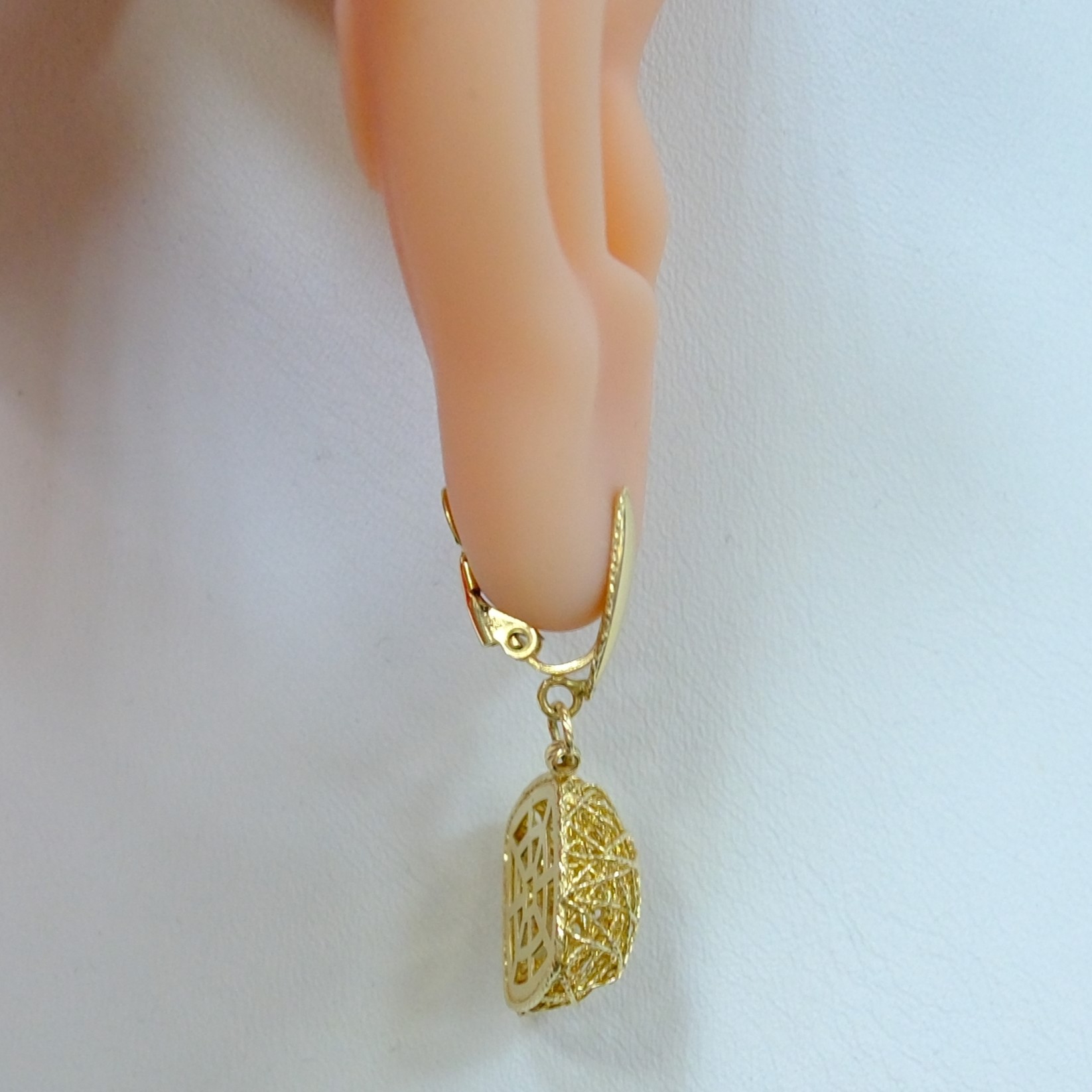 Серьги из желтого золота